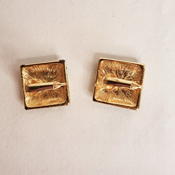 Set of 2 VINTAGE 80S  Statement  Clip Earrings - Picture 6 of 6